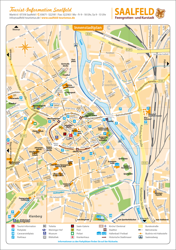 Stadtplan Saalfeld