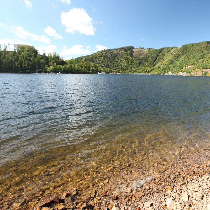 Badestellen am Bleiloch-Stausee