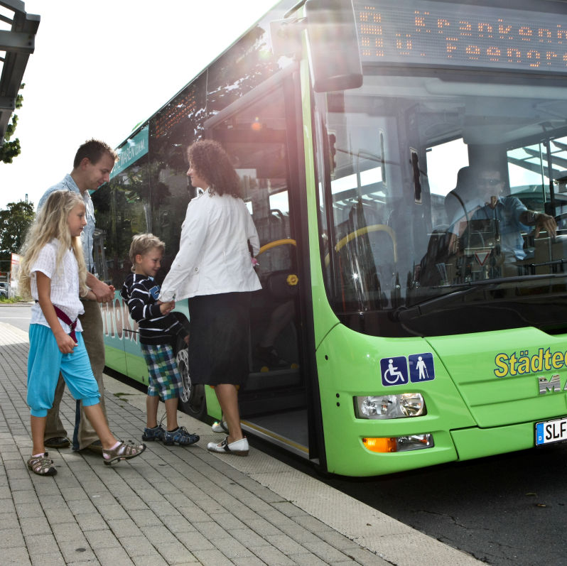 Anreise mit dem Stadtbus